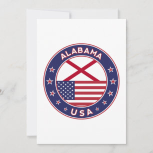 Alabama, Verenigde Staten, sticker Alabama Kaart