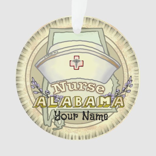 Alabama Verpleegster Ornament (voorkant)