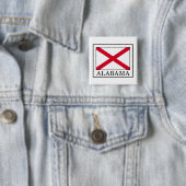 Alabama Vierkante Button 5,1 Cm (In situ)