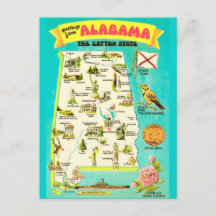 Alabama Vintage Ansichtkaart
