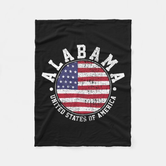 Alabama Vintage Fleece Deken (Voorkant)