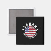 Alabama Vintage Magneet (Voorkant / Achterkant)