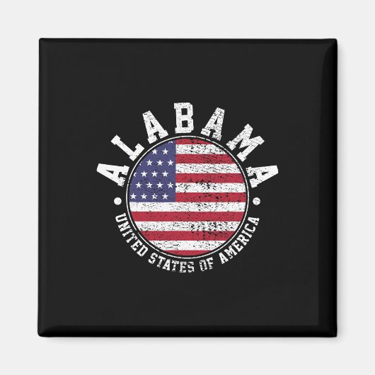 Alabama Vintage Magneet (Voorkant)