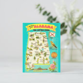 Alabama Vintage Postcard Briefkaart (Staand voorkant)