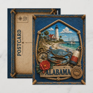 Alabama Vintage Reizen Briefkaart