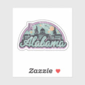 Alabama Vintage Retro Sticker (Vel)