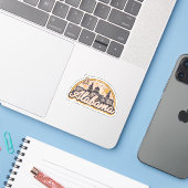 Alabama Vintage Stijl Sticker (Laptop met iPhone)