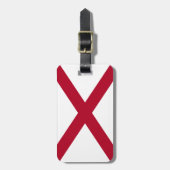Alabama vlag bagagelabel (Voorkant verticaal)