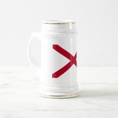 Alabama vlag bierpul (Voorkant links)