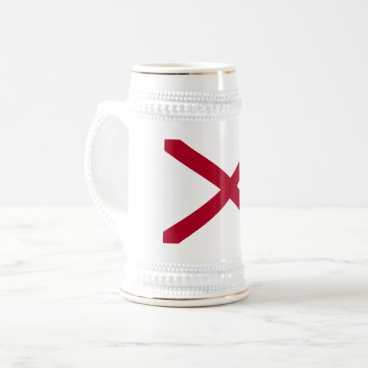 Alabama vlag bierpul (Voorkant links)