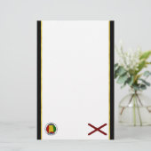 Alabama vlag briefpapier (Staand voorkant)