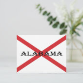 Alabama Vlag en Banner PC arc4 Briefkaart (Staand voorkant)