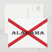 Alabama Vlag en Banner PC arc4 Briefkaart (Voorkant / Achterkant)