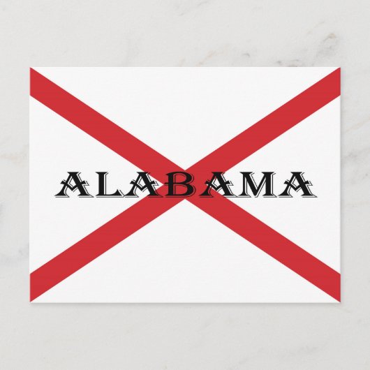 Alabama Vlag en Banner PC arc4 Briefkaart (Voorkant)