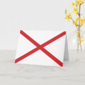 Alabama Vlag gcnt Kaart (Gele Bloem)