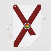 Alabama vlag golfhanddoek (Insitu)