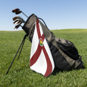 Alabama vlag golfhanddoek (Groen)