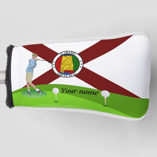 Alabama vlag golfheadcover (Voorkant)