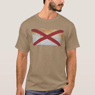 Alabama Vlag Grunge T-shirt