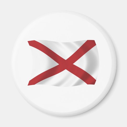 Alabama Vlag Magneet (Voorkant)