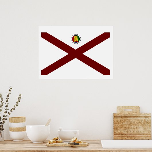 Alabama vlag poster (Keuken)