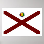 Alabama vlag poster (Voorkant)
