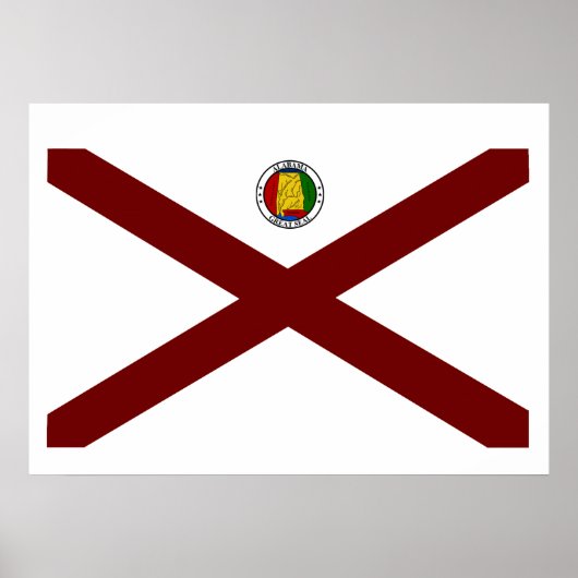 Alabama vlag poster (Voorkant)