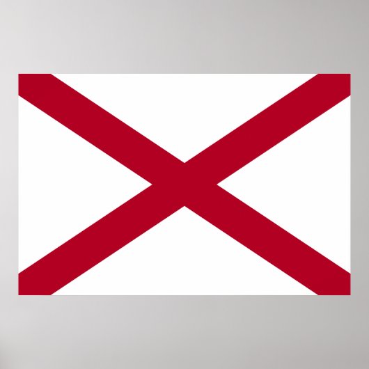 Alabama vlag poster (Voorkant)