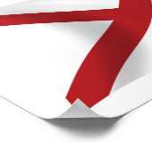 Alabama Vlag Poster Afdruk (Hoek)