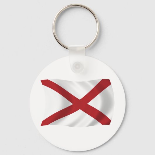Alabama Vlag Sleutelhanger (Voorkant)