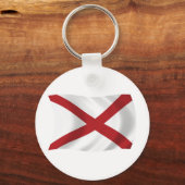 Alabama Vlag Sleutelhanger (Voorkant)