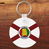 Alabama vlag sleutelhanger (Voorkant)