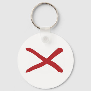 Alabama Vlag Sleutelhanger