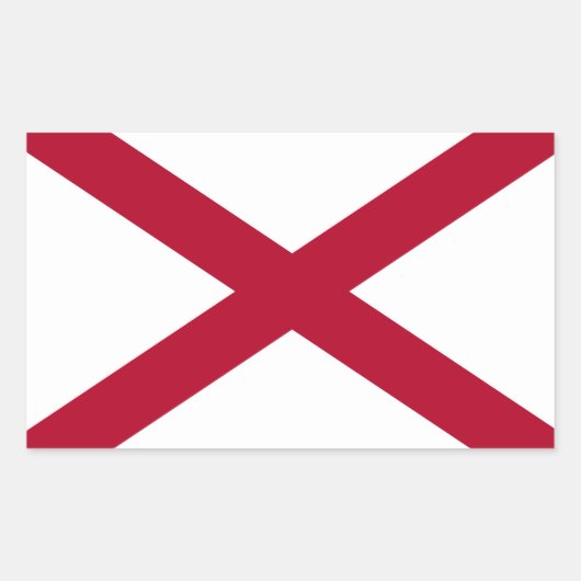 Alabama* Vlag Sticker (Voorkant)