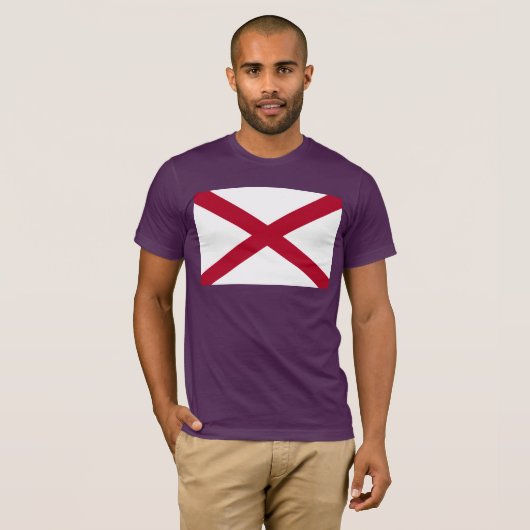 Alabama vlag T-Shirt (Voorkant volledig)