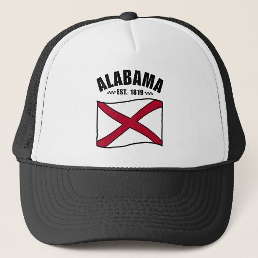 Alabama vlag VS Trucker Pet (Voorkant)