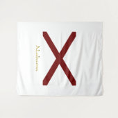 Alabama vlag wandkleed (Voorkant (horizontaal))