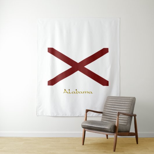 Alabama vlag wandkleed (In situ)