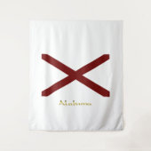Alabama vlag wandkleed (Voorkant)