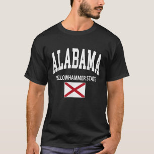 Alabama Vlag Yellowhammer Staat Verenigde Staten T-shirt