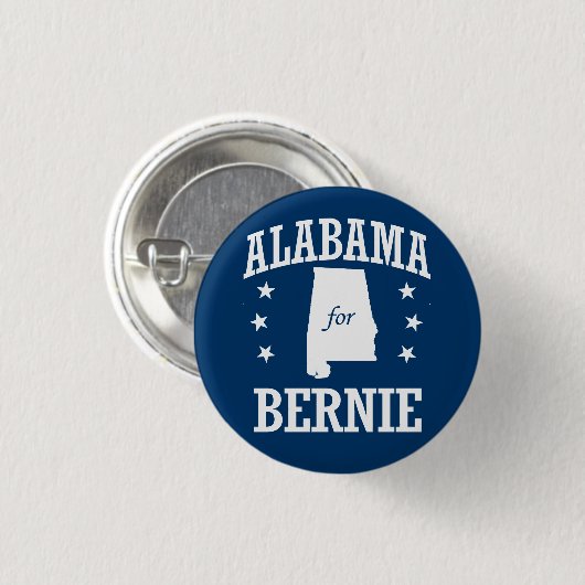 ALABAMA VOOR BERNIE SANDERS RONDE BUTTON 3,2 CM (Voorkant /achterkant)
