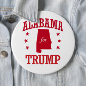 ALABAMA VOOR DONALD TRUMP RONDE BUTTON 6,0 CM (In situ)