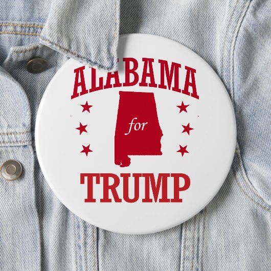ALABAMA VOOR DONALD TRUMP RONDE BUTTON 6,0 CM (In situ)