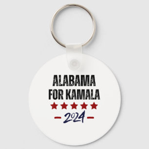 Alabama voor Kamala 2024 DNC Kamala Harris Support Sleutelhanger