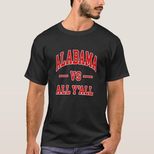 Alabama Vs All Y - Throwback Design - Klassiek T-shirt (Voorkant)