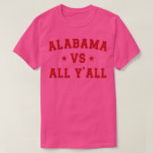 Alabama vs alle v4 TShirt (Design voorkant)