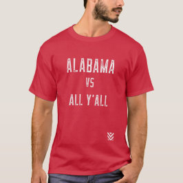 Alabama vs Alle Y'all Sport Vintage Zuid T-shirt