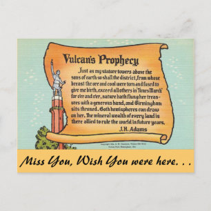 Alabama, Vulcan's Prophecy Briefkaart