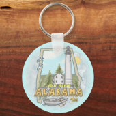Alabama-vuurtoren-sleutelhanger Sleutelhanger (Voorkant)
