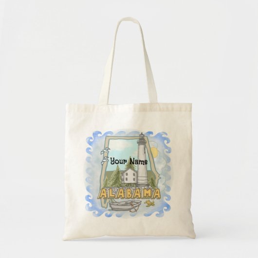 Alabama Vuurtoren  Tote Bag (Voorkant)